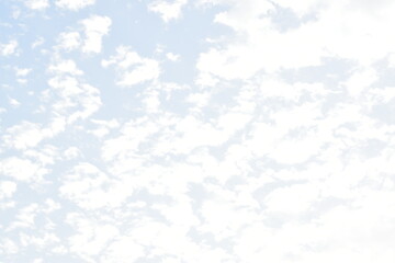 Beautiful blue sky with clouds in background