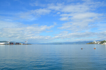 Sunny day at Wellington yacht. Wellington, the capital of New Zealand. A compact city, it encompasses a waterfront promenade.