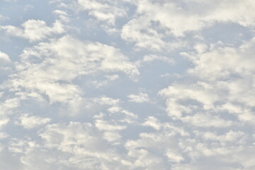 Beautiful blue sky with clouds in background