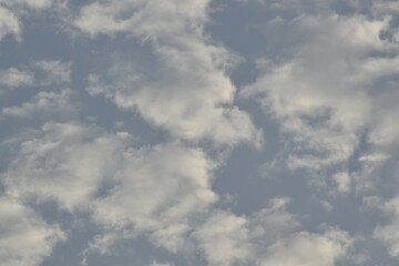 Beautiful blue sky with clouds in background