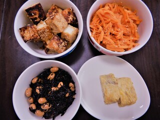 4 vegetables dish in Japan