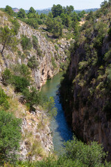 Fototapeta na wymiar Chulilla Hanging Bridges Route, Spain
