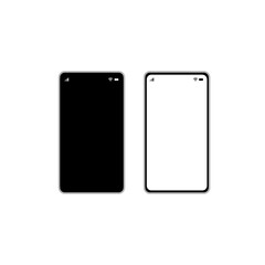 smartphone with blank screen