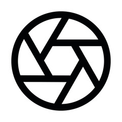 Fototapeta premium aperture, camera lens icon