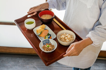 ごはんとおかずいろいろ　Side dishes of rice japanese food