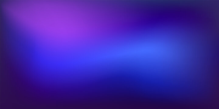 Abstract Blurred navy blue purple background. Soft dark to light colorful gradient backdrop with place for text. Vector illustration for your graphic design, banner, poster, website