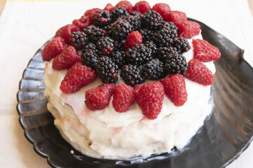 berry pie made at home