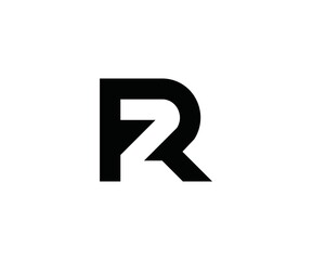 Alphabet R 2 2 R letter symbol logo icon design template