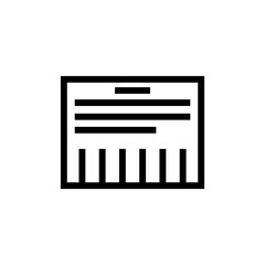 Tear-off Ad, Advertisement Paper Sheet. Flat Vector Icon illustration. Simple black symbol on white background. Tear Off Ad Advertisement Paper Sheet sign design template for web and mobile UI element