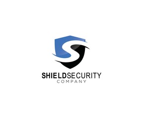 Simple Shield Letter S, icon Logo symbol Template