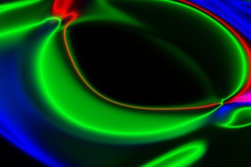 abstract background with green lights