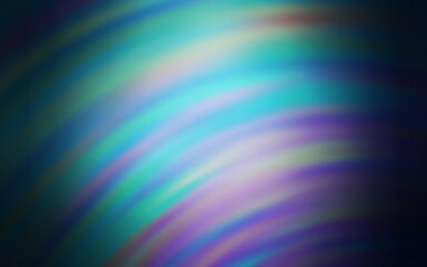 Dark BLUE vector layout with curved lines. An elegant bright illustration with gradient. Abstract design for your web site.