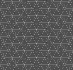 Repeat Minimal Graphic Honeycomb Grid Texture. Continuous Decorative Vector Islam Deco Pattern. Repetitive Tileable Symmetrical 