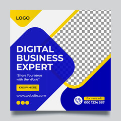 Digital Business Expert Social Media Post Templates & Instagram Post Templates