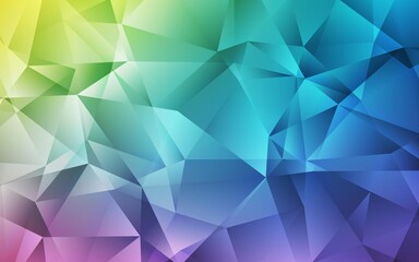 Light Multicolor vector abstract mosaic pattern. Polygonal abstract illustration with gradient. New template for your brand book.