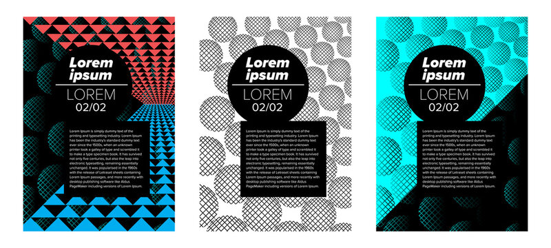 Abstract geometric pattern. Modern layout concept designs.