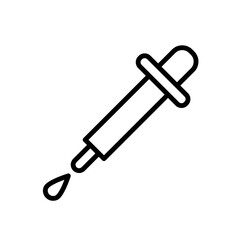 Dropper Icon Vector Illustration Trendy Flat Design
