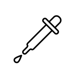 Dropper Icon Vector Illustration Trendy Flat Design