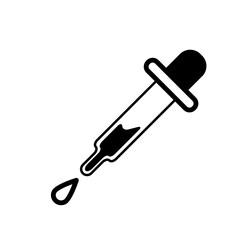 Dropper Icon Vector Illustration Trendy Flat Design