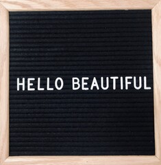 word board letters note inspirational quote morning message words to live by on sign personal note hopeful come back soon hello beautiful morning note