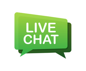 live chat speech bubbles concept. Vector stock illustration.