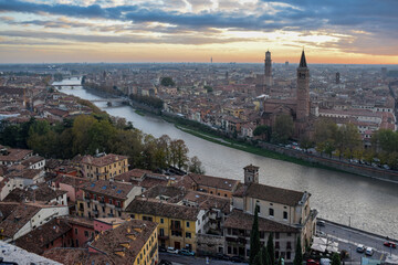 Obraz premium A Florentine view over looking the famous Italian City