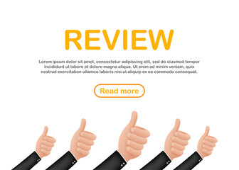 Customer service. Star rating. Feedback concept. Evaluation system. Positive review. Web template. Vector illustration.