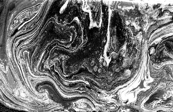 Monochrome abstract pattern. Marble imitation background.