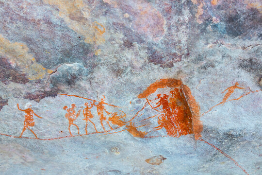 Rock Art Painting, Clanwilliam, Cederberg Mountains, Western Cape province, South Africa, Africa
