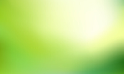 Nature Green yellow blurred background. Abstract gradient with light backdrop. Vector illustration. Ecology concept for your graphic design, banner, poster, wallpapers