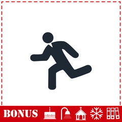 Run icon flat
