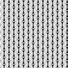 Vector abstract transparent geometric chain link fence black and white seamless pattern background tile 
