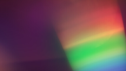Rainbow Multciolor Optical Flare Abstract Bokeh and Light Leaks Photo Overlays with Camera Lens Film Burn Defocused Blur Reflection Bright Sunlights. Use in Screen Overlay Mode for Photo Processing.