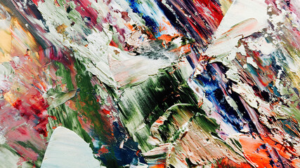 Colorful abstract background wallpaper. Modern motif visual art.  Mixtures of oil paint. Trendy...