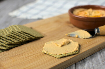 Chickpea hummus with paprika