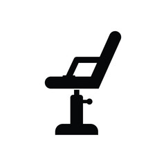 office or barber chair isolated on white