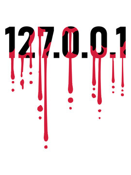 Local Host Blut Farbe PC Internet surven suchen 