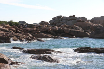 Côte de Granit rose à Perros-Guirec, France