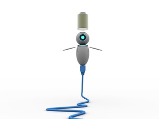 3d illustration new web camera
