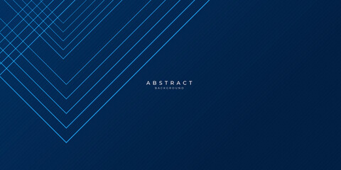 Dark blue color gradient presentation background, geometric lines triangle pattern, vector abstract trendy graphic design. Simple minimal halftone color gradient, modern pattern backgrounds 