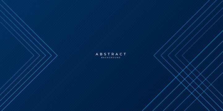 Blue background with abstract lines triangle modern element for banner, presentation design and flyer