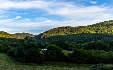 landscape with mountains