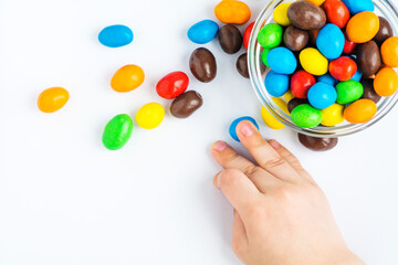 hand with candy