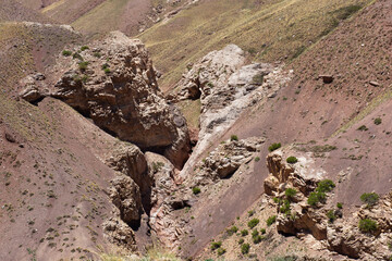 Walking in the Aconcagua national park