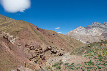 Walking in the Aconcagua national park