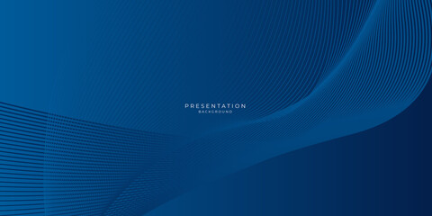 Modern blue dynamic abstract background. Modern blue navy wave. Fresh business banner for sales, event, holiday, party, halloween, birthday, falling. Fast moving 3d lines with soft shadow