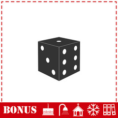 Dice icon flat