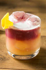 Homemade New York Sour Cocktail