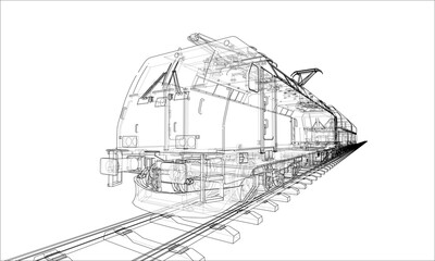 Modern train concept