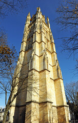 La tour Pey Berland clocher de la cathédrale de Saint André, Bordeaux Gironde France